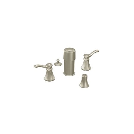 Moen Brushed Nickel Two-Handle Bidet Faucet T5250BN